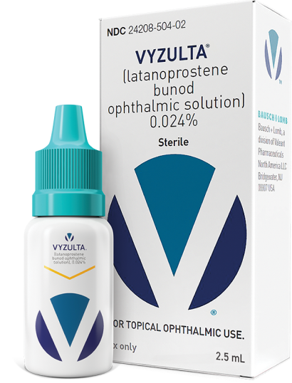 Vyzulta bottle next to the Vyzulta box.